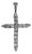 0.42ctw Diamond Platinum Cross Pendant Fine Religious Jewelry For Sale