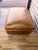 Animal Skin Restoration Hardware English Classic Leather Ottoman For Sale - Image 7 of 8