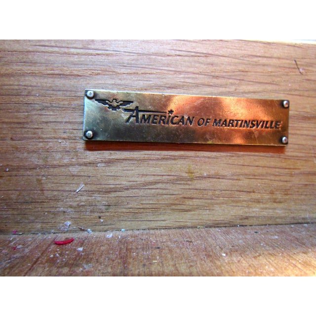 Wood 1960s Wood Server by American of Martinsville For Sale - Image 7 of 12