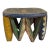 Vintage African Old Nupe Low Stool/Table I Coast 10" H by 14" W Nigeria For Sale