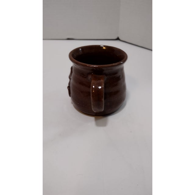 1970s "Cleater Meaders 74" Brown Glazed Mug For Sale - Image 5 of 9