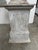 White Late 20th Century Iron Urn With Wooden Pedestal For Sale - Image 8 of 18