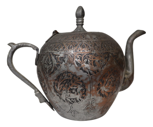 Vintage Islamic Copper Teapot Bukhara, 1930s