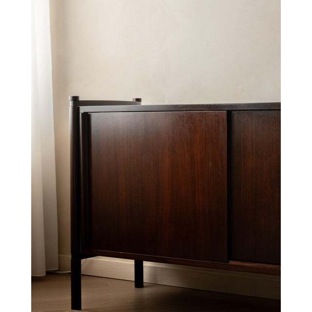 Rosewood Archimede Sideboard by Hirozi Fukuoh for Gavina, 1960s For Sale - Image 14 of 18