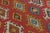 Textile Vintage Oushak Rug in Red With Bold, Colorful Geometric Patterns - Rug & Kilim For Sale - Image 7 of 8