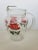Mid-Century Red Rose Glass Pitcher For Sale - Image 4 of 5