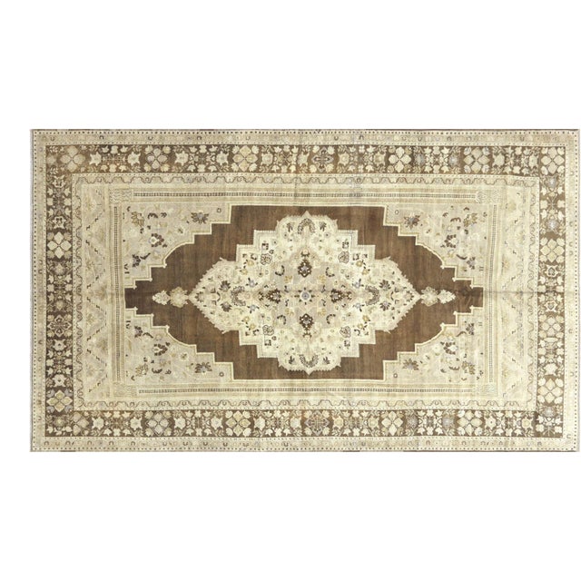 1960s Turkish Oushak Rug For Sale