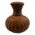 Vintage Fluted Terra Cotta Bud Vase For Sale