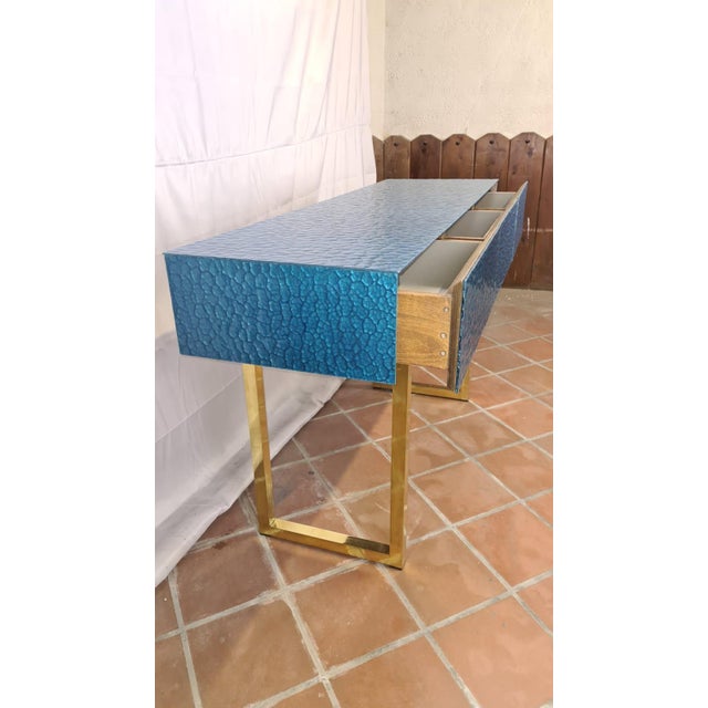 Contemporary Italian Murano Glass Console Table from Justfurnituress SRL For Sale - Image 3 of 18