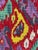 Red Twin Size Bespoke Ikat Headboard For Sale - Image 8 of 12