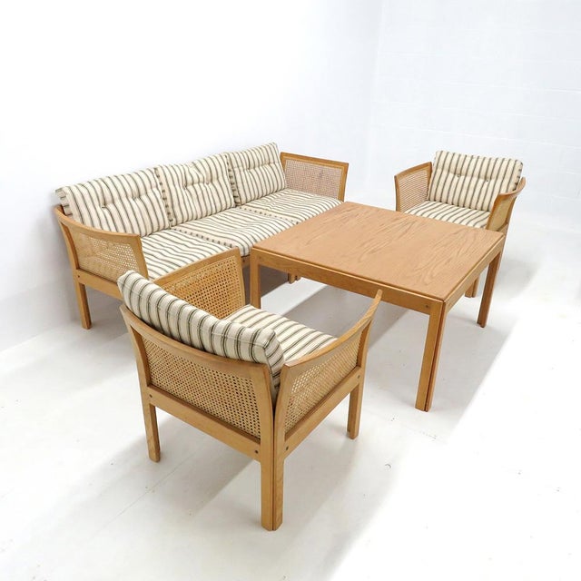 Mid-Century Modern Living Room Set Model Plexus by Illum Wikkelsø for CFC Silkeborg, 1960 - 6 Pieces For Sale - Image 3 of 10