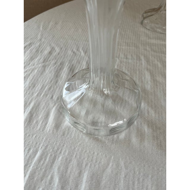 Late 20th Century Late 20th Century Royal Limited Polish Crystal Teardrop Candlestick Holders - A Pair For Sale - Image 5 of 6