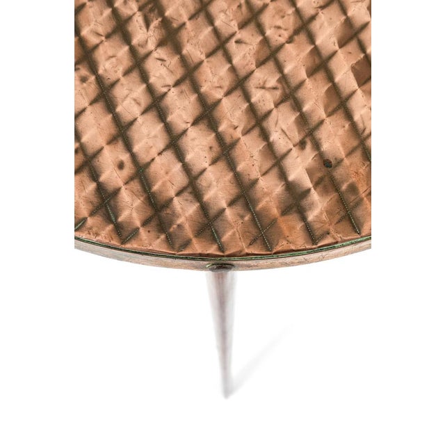Vintage Cocktail Tables with Copper Top, Set of 2 For Sale - Image 10 of 16