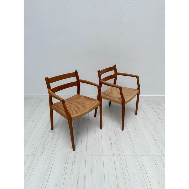 Beautiful danish model 67 armchair designed by niels otto møller and produced by j.l. Møllers møbelfabrik during the...
