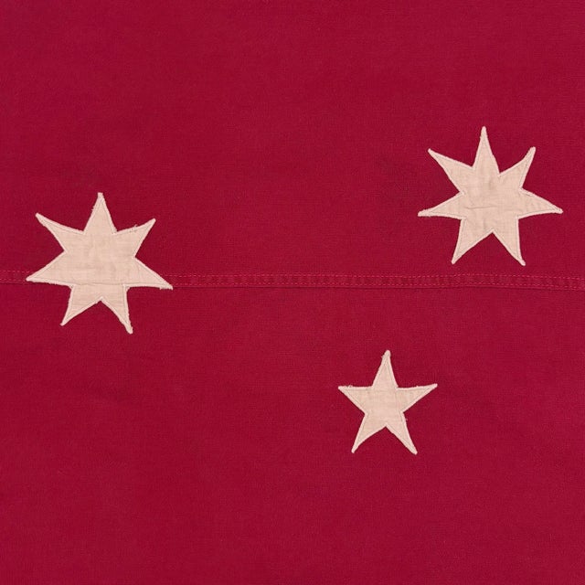 Late 20th Century Vintage Cotton Sewn Flag of Australia, Red Ensign For Sale - Image 5 of 7