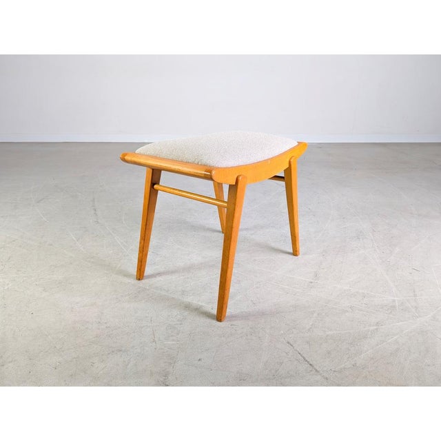 Brown Mid-Century Stool from Casala, Germany, 1960s For Sale - Image 8 of 9
