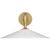 Ponce 9" Articulating Sconce in Hand-Rubbed Antique Brass with Milk White Glass Shade Designer: Amber Lewis Finish: Hand-...