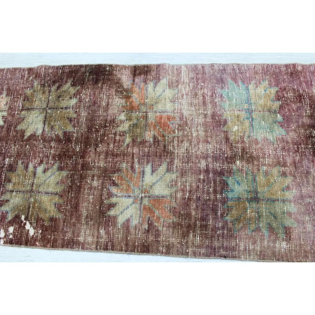 Textile 1960's Handmade Small Turkish Rug - 27"x73" For Sale - Image 7 of 11