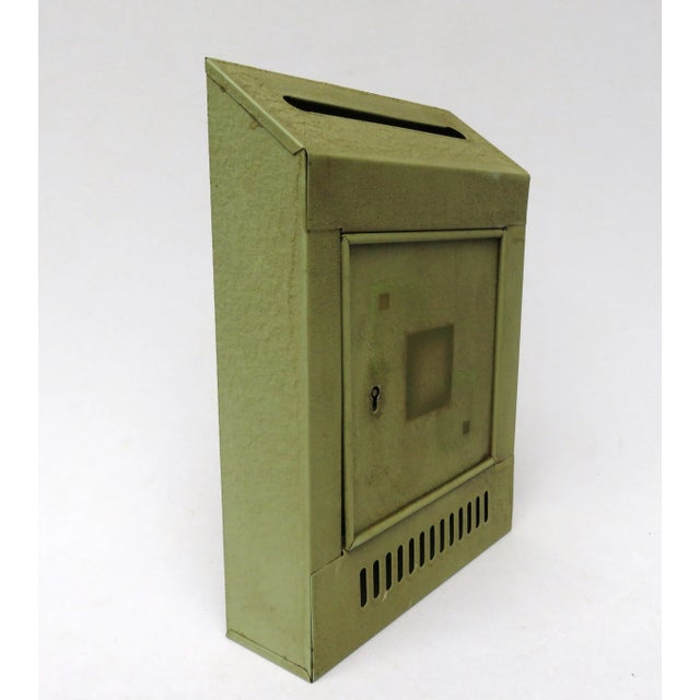 Metal Art Deco Metal Mailbox For Sale - Image 7 of 9