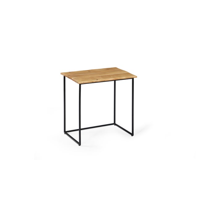 Crafted with a natural wood top and sleek black metal base, this table brings a perfect balance of warmth and modernity to...