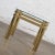 Vintage Modern Side End Table Brass With Glass Top in Style of Pace or Karl Springer For Sale - Image 11 of 13