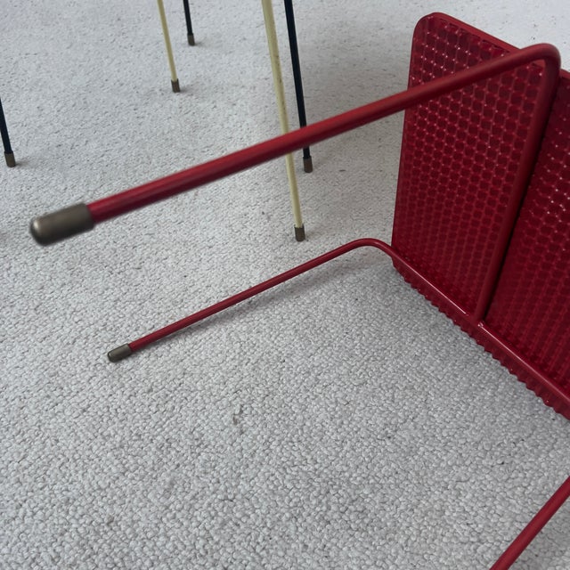 Soumba Nesting Tables by Mathieu Matégot, 1953, Set of 3 For Sale - Image 3 of 13
