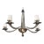 Donghia Stellare Smoked Murano Glass 5 Arm Chandelier For Sale