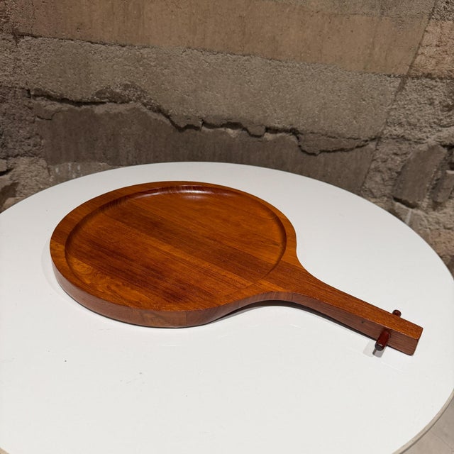 Ernest Sohn Ernest Sohn Serving Tray Siamese Teak Wood Mandalay Danish Modern For Sale - Image 4 of 10