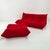 Set of Red 3-Seater Togo Sofa & Ottoman by Michel Ducaroy for Ligne Roset, 1970s For Sale - Image 17 of 17