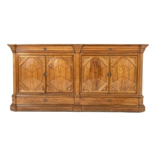 Large French Cherrywood Enfilade, 18th Century For Sale