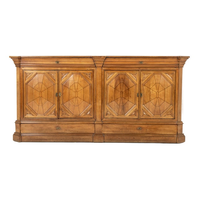 Large French Cherrywood Enfilade, 18th Century For Sale