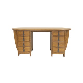 Swedish Art Nouveau Style Writing Desk in Oak, 1930s For Sale