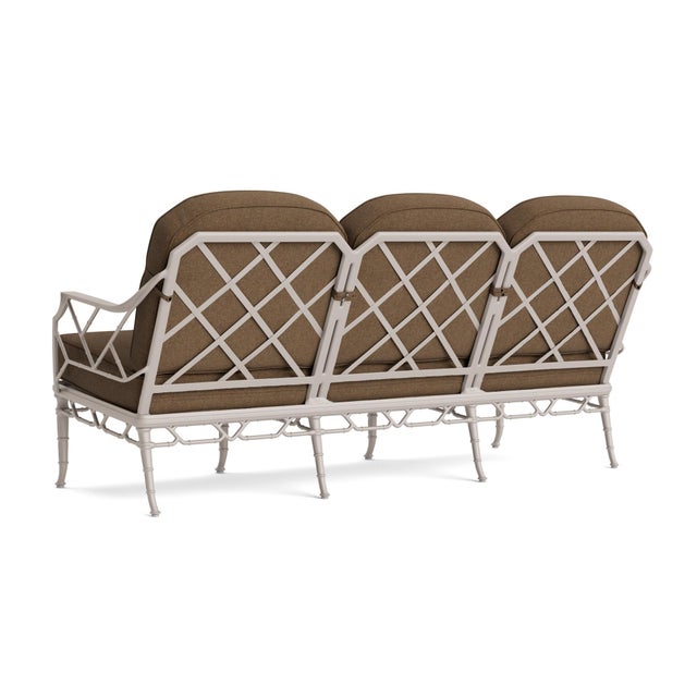 Not Yet Made - Made To Order Brown Jordan Calcutta Sofa, Dove frame with Fusion Moccasian fabric For Sale - Image 5 of 11