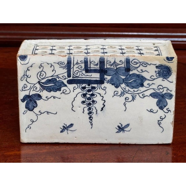 Mid 18th Century English Delft Flower Brick, C. 1760 For Sale - Image 5 of 5