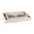 A harmonious blend of natural textures and artisanal craftsmanship, this serving tray is crafted from chipboard wrapped in...