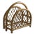 Vintage Boho Bamboo Magazine Rack For Sale