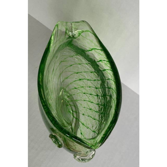 Vintage Murano Clear Art Glass Fish Shaped Vase Chairish