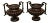 Antique Cast Iron Urns - A Pair For Sale