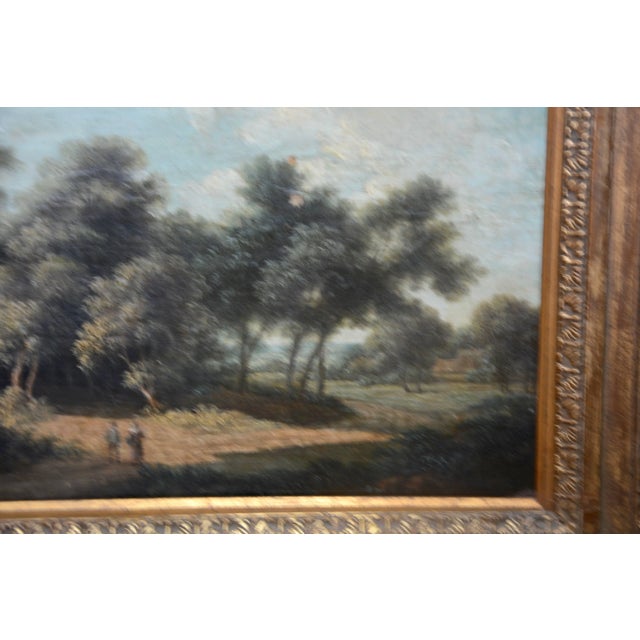 Mid-19th Century Landscape Oil on Wood Trees in the Woods by John Kensett For Sale - Image 4 of 10