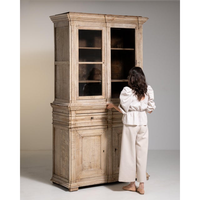 Wood French Oak Vitrine For Sale - Image 7 of 16