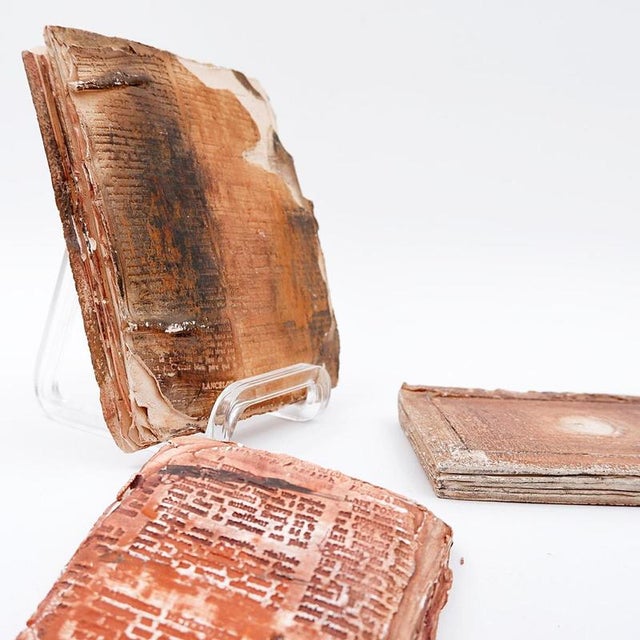 Terracotta Fond dAtelier Books from N.Lebrun, Belgium, 1980s, Set of 3 For Sale - Image 3 of 16