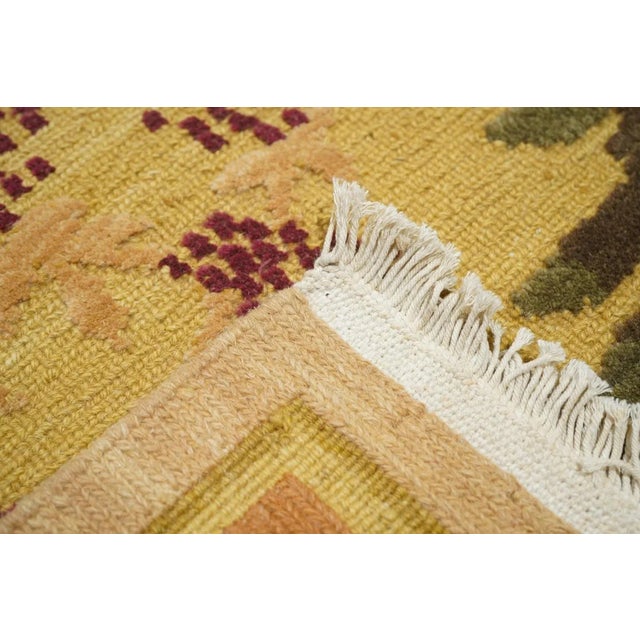 Green Turkish Sumak Rug 6' X 9' For Sale - Image 8 of 10