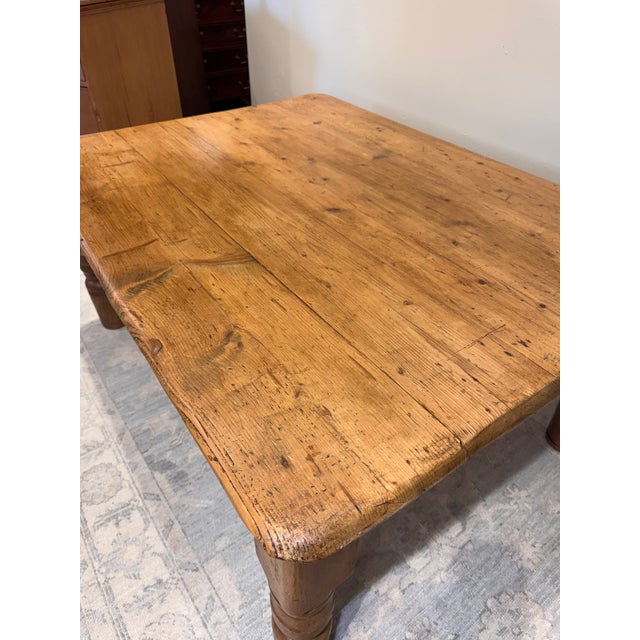 19thy Century English Pine Coffee Table For Sale - Image 9 of 11