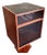 Vintage 1980s MCM Custom Walnut Stereo/Turntable Cabinet on Swivel Base For Sale