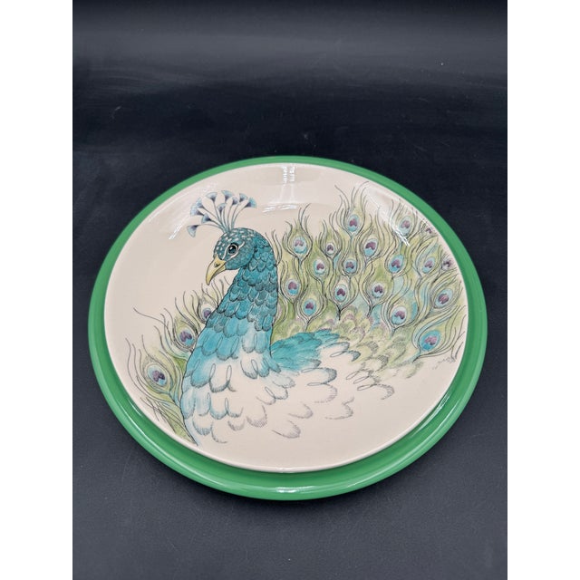 Shabby Chic Accent Salad Plates Edie Rose Home Peacock Collection 9 1/8" Brand New - Set of 4 For Sale - Image 3 of 10
