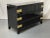 Mid 20th Century Black Lacquered Campaign Chest, Dresser or Commode, Hollywood Regency, Parzinger For Sale - Image 5 of 13