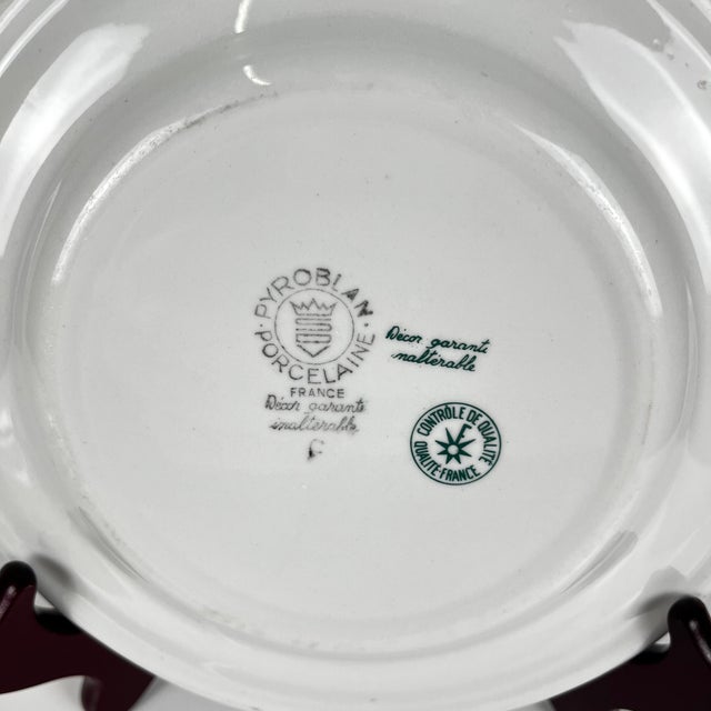 Ceramic Vintage Agreste Dessert Plates from Sarreguemines, 1980s, Set of 4 For Sale - Image 7 of 9