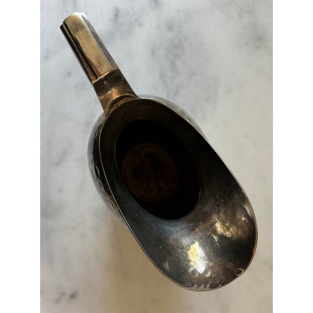 Vintage Hammered Metal Water Pitcher For Sale - Image 9 of 10