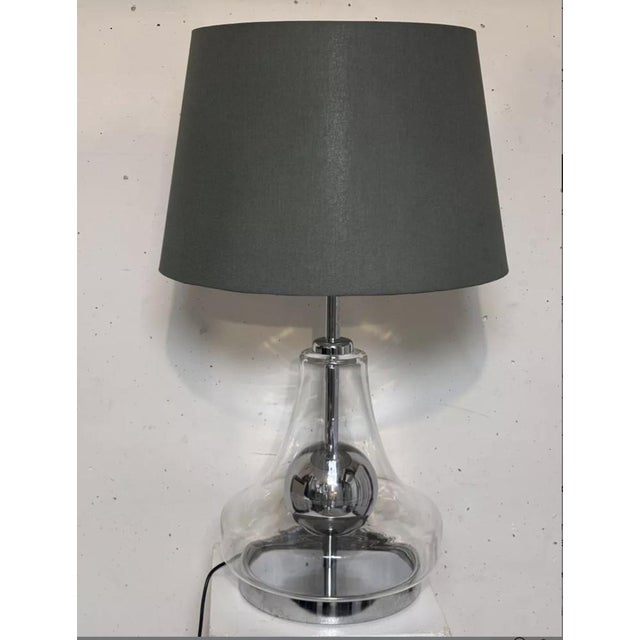 Silver Kinetic Lamp in Glass and Metal, 1970 For Sale - Image 8 of 9