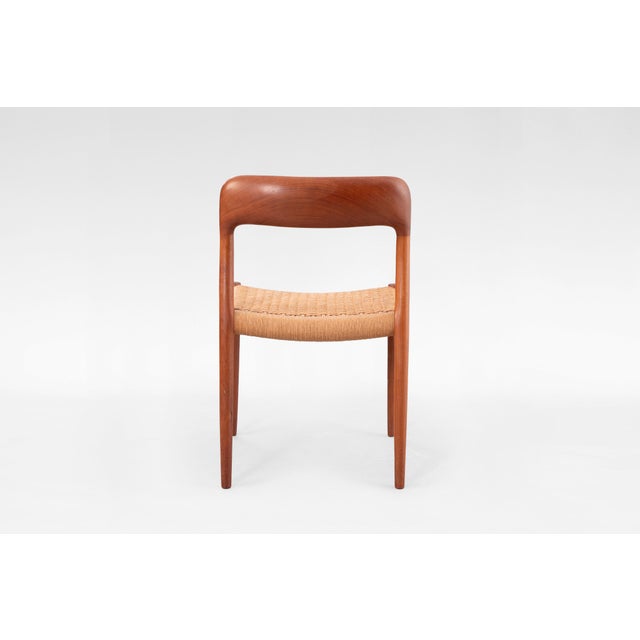 Model 75 Dining Chairs by Niels Otto Møller for J.L. Møller Mobelfabrik, Denmark, 1960s, Set of 4 For Sale - Image 5 of 8
